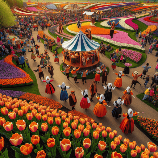 Tulip Festival In Holland, Michigan Paint By Diamonds Kits