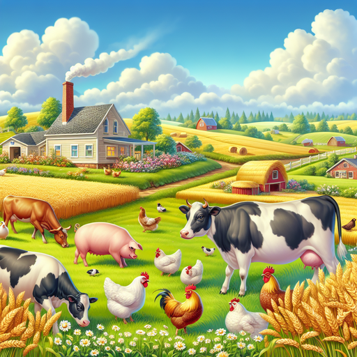 Frolicsome Farm Life Paint By Color