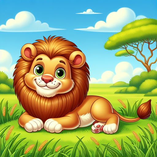 Lively Lion Diamond Painting