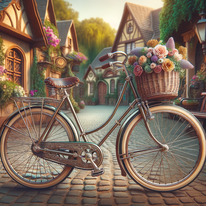 Vintage Bicycle 5D DIY Paint By Diamond Kit