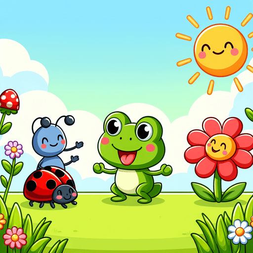 Giggly Garden Friends Paint By Diamonds Art