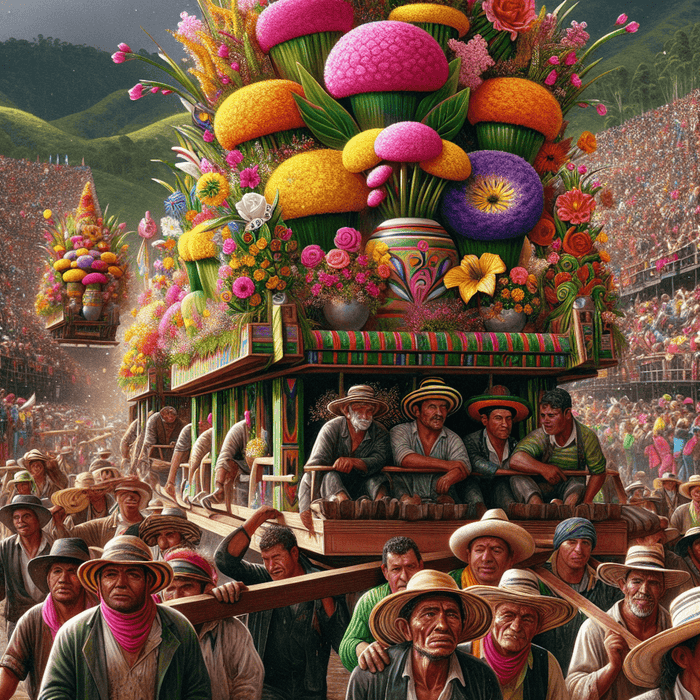 Flower Festival - Medellín Paint By Diamonds Art