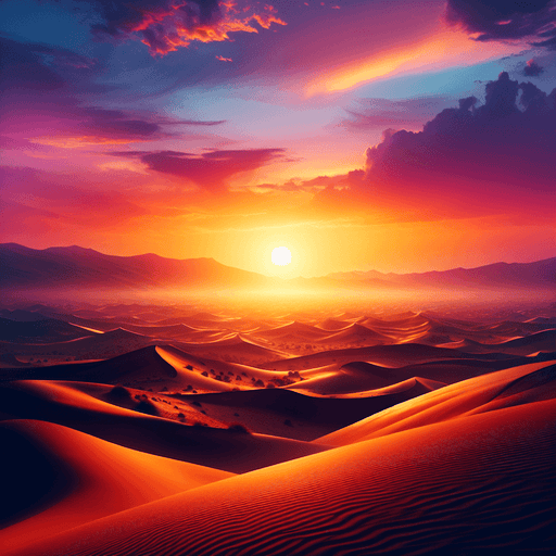 Radiant Desert Sunset Paint By Diamonds
