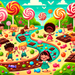 Adventures In Candy Land Paint By Diamonds Kits