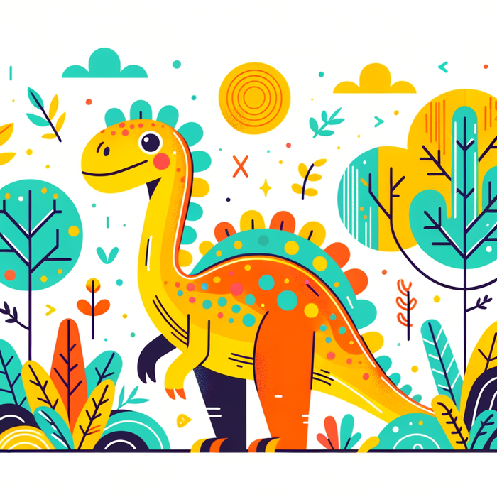 Curious Dinosaur Paint By Color