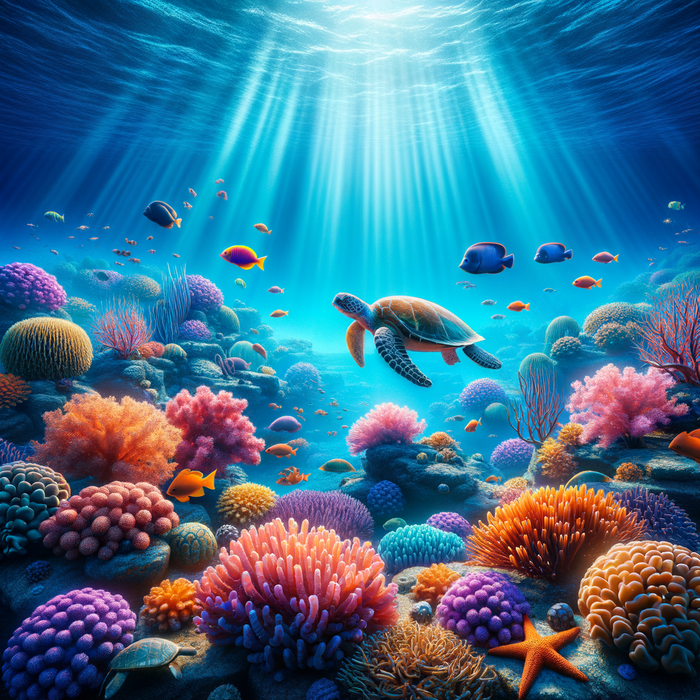 Underwater Coral Reef 5D DIY Paint By Diamond Kit