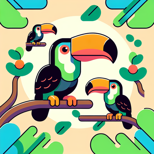 Tropical Toucan Time Paint By Diamond