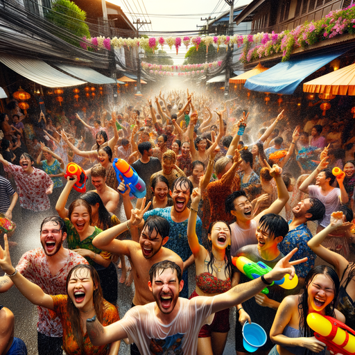 Songkran Festival - Thailand Paint By Diamonds