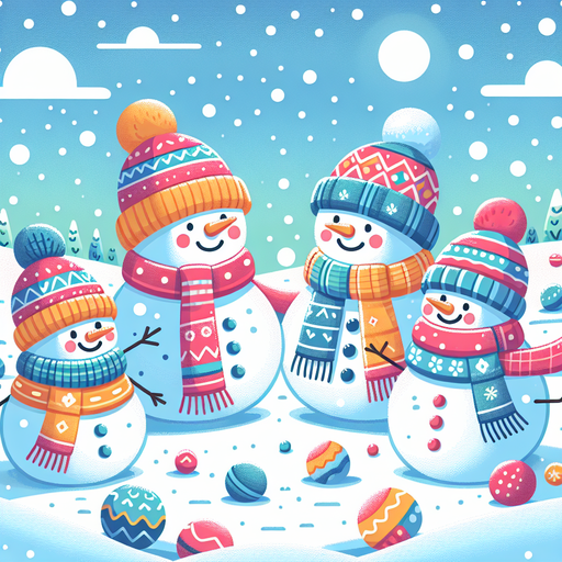 Silly Snowman Fun Paint By Color