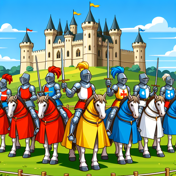 Knightly Valor Tournament Paint By Diamonds Kits