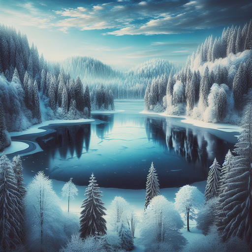 Frozen Lake Solitude Paint By Diamonds