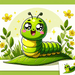 Jolly Caterpillar Paint By Diamonds Kits