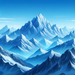 Snowy Mountain Peaks Diamond Painting