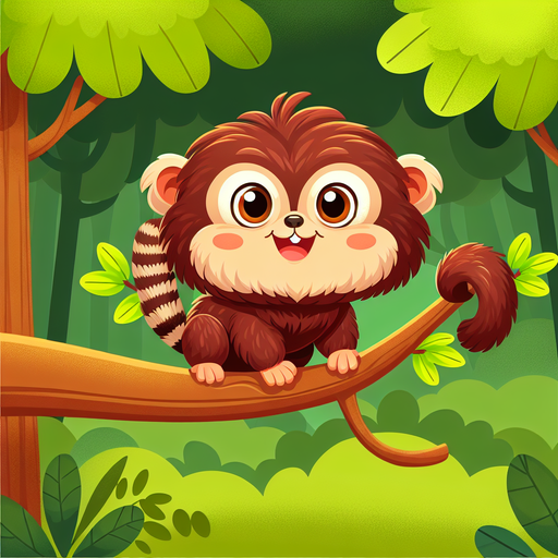 Mischievous Marmoset Paint By Diamond