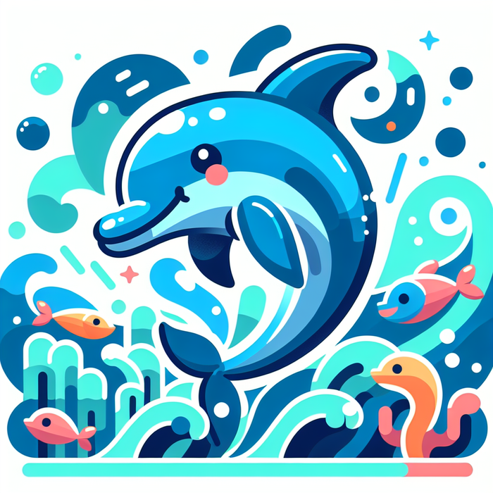 Underwater Adventure With The Curious Dolphin Paint By Diamond