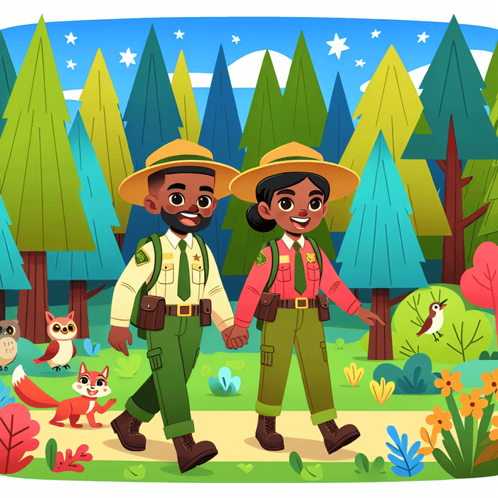 Forest Rangers Adventure Painting By Diamonds Kit