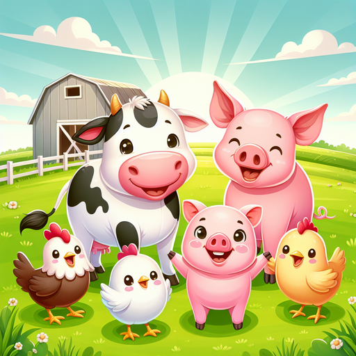 Adorable Farm Animals Paint By Diamonds Kits