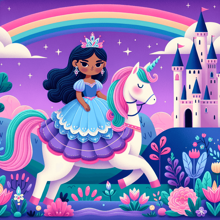 Princess And The Unicorn Paint By Diamonds