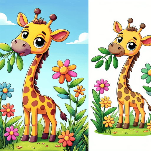 Curious Giraffe Paint By Color