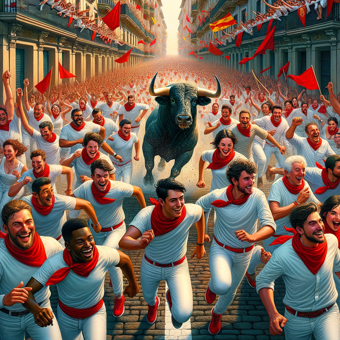 San Fermín - Spain Paint By Diamonds Art