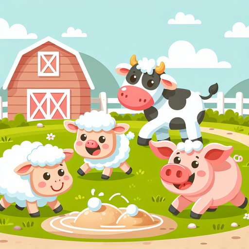 Barnyard Buddies Paint By Diamonds Art