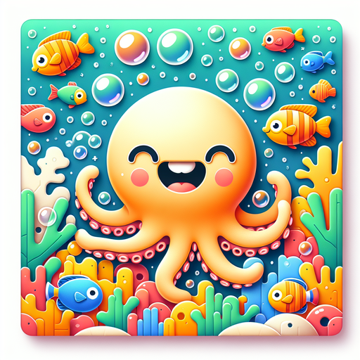 Giggling Octopus Paint By Diamonds