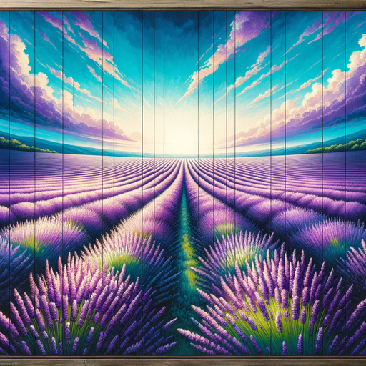 Sunkissed Lavender Fields Paint By Diamonds Art