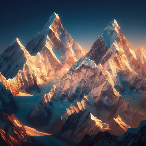 Himalayan Peak Sunrise Painting By Diamonds Kit