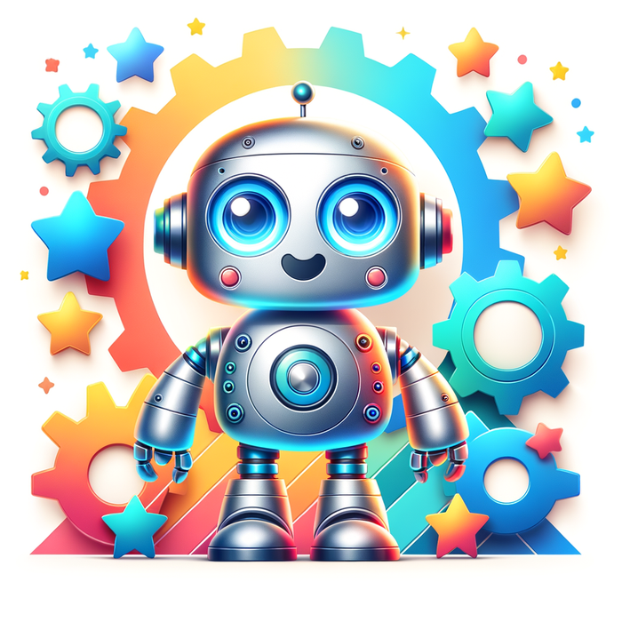 Cute Robot Paint By Diamonds Kits