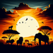 Vibrant African Savanna Paint By Diamond