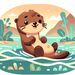 Curious Otter Paint By Diamonds Art