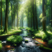 Gentle Forest Stream Paint By Diamonds Kits