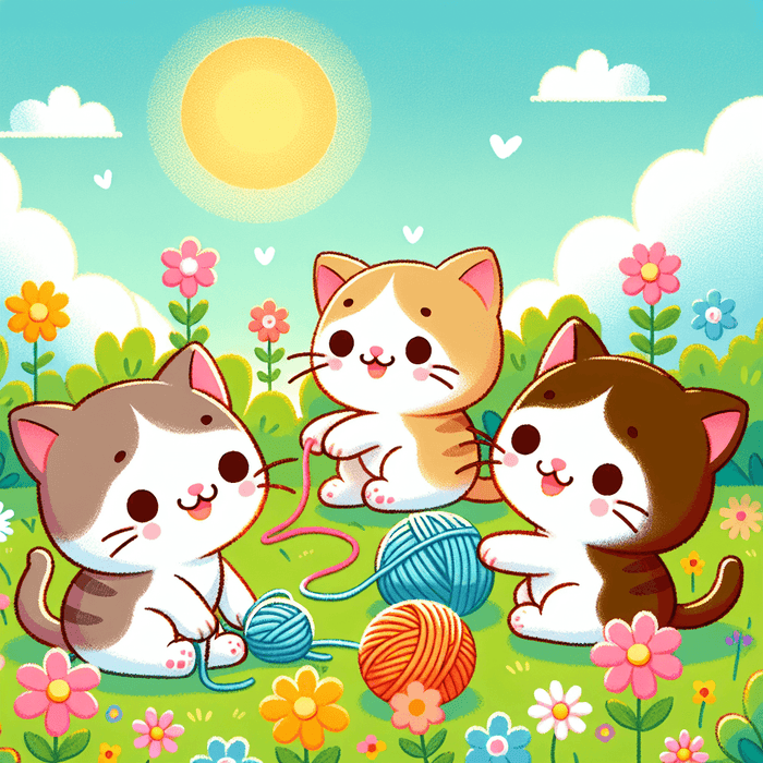 Happy Kittens Paint By Color