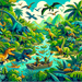 Adventurous Dinosaurs Diamond Painting