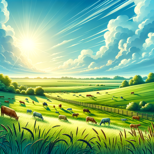 Sunlit Pastures Painting By Diamonds Kit