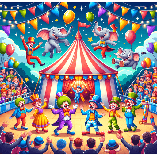 Charming Circus Fun Painting Diamond Kit