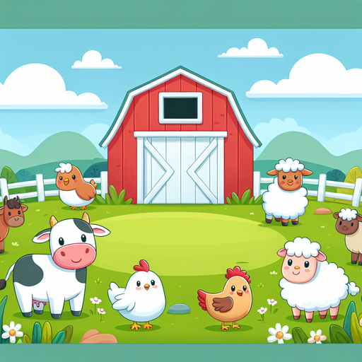 Adorable Farmyard Friends Paint By Diamonds Kits