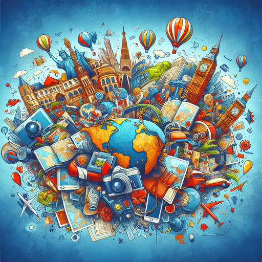 Adventure Awaits: Travel Theme Paint By Color