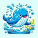 Wondrous Whimsical Whale DIY Paint By Diamonds