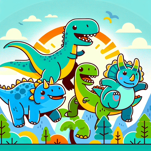 Daring Dinosaurs Paint By Color
