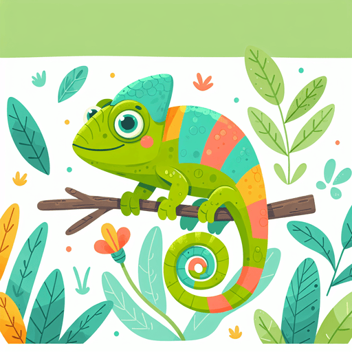 Colorful Chameleon Diamond Painting