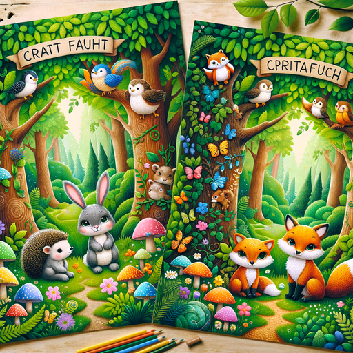 Charming Woodland Storybook Paint By Diamonds Art