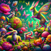 Vibrant Fantasy Garden Paint By Diamonds Kits