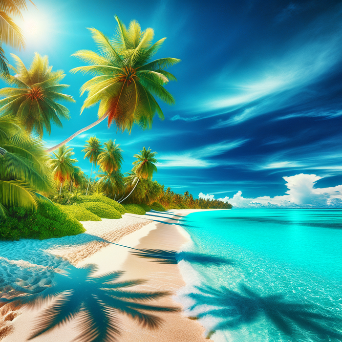 Tropical Paradise Escape 5D DIY Paint By Diamond Kit