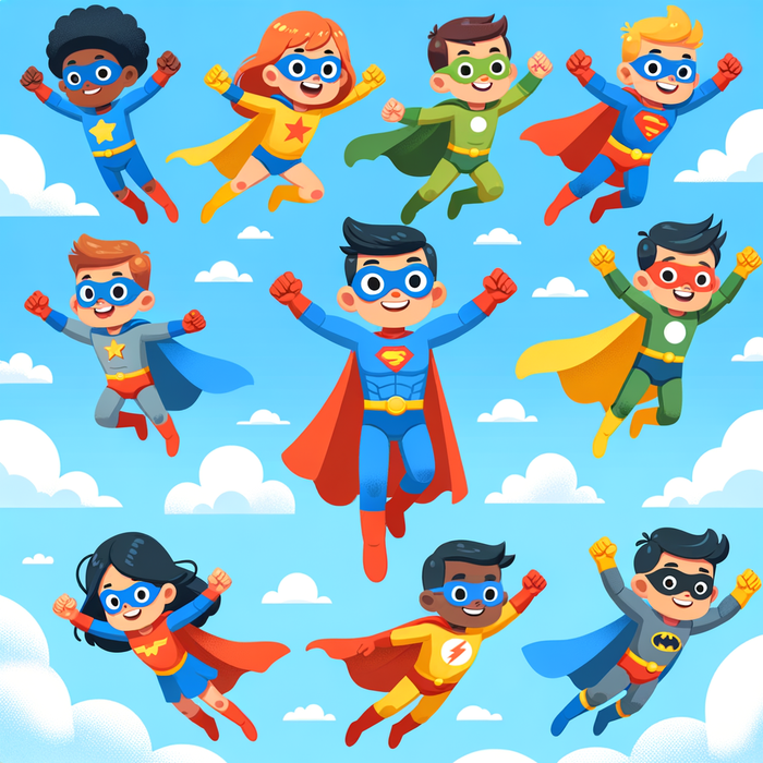 Superhero Friends Paint By Diamonds Kits