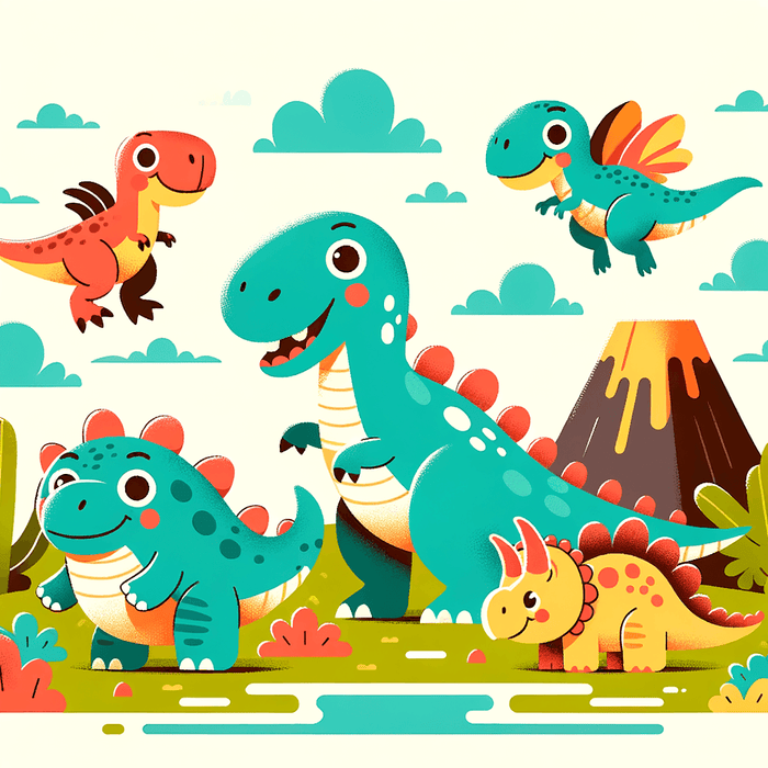 Dino Park Adventure Paint By Color
