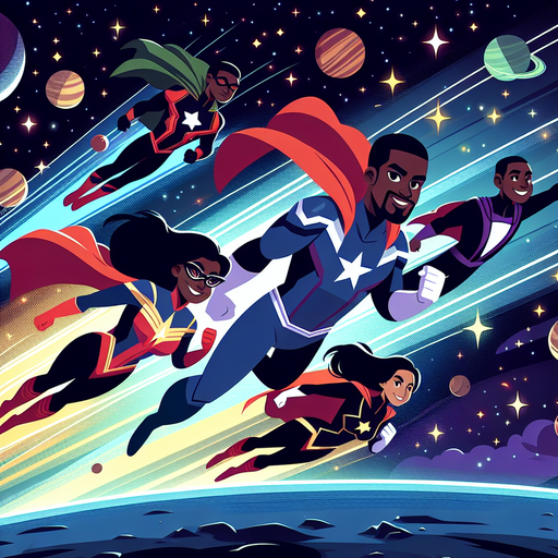 Superhero Galactic Defense Paint By Diamonds Kits