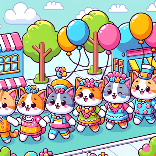 Playful Kitten Parade Paint By Diamonds Art