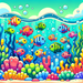 Cute Underwater Scene Painting Diamond Kit