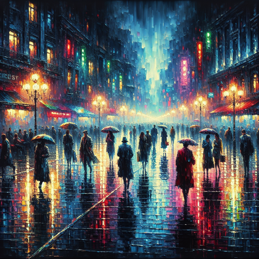 Urban Rain Paint By Diamond